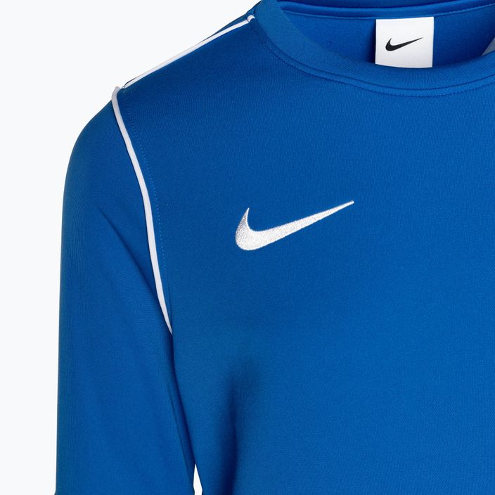 Bluza piłkarska dziecięca Nike Dri-FIT Park 20 Crew royal blue/white/white 3