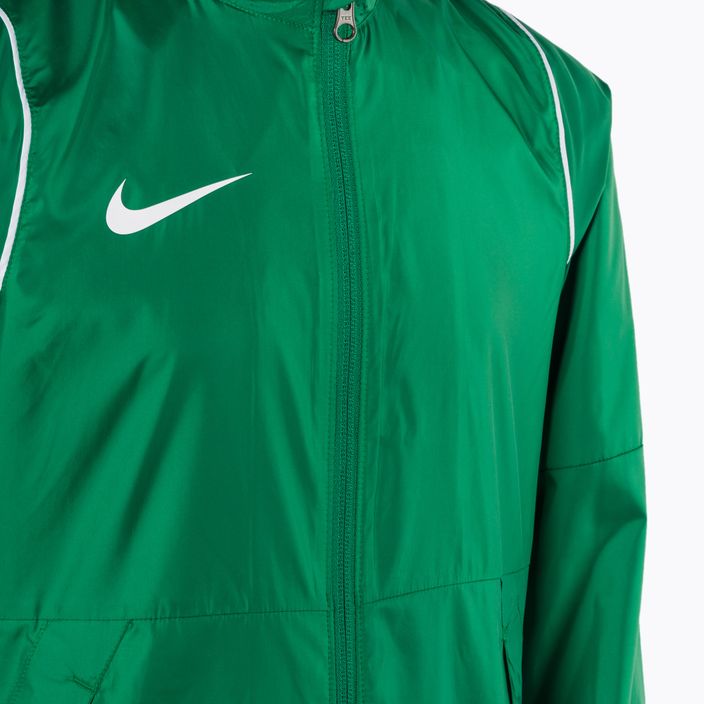 Kurtka piłkarska dziecięca Nike Park 20 Rain Jacket pine green/white/white 3