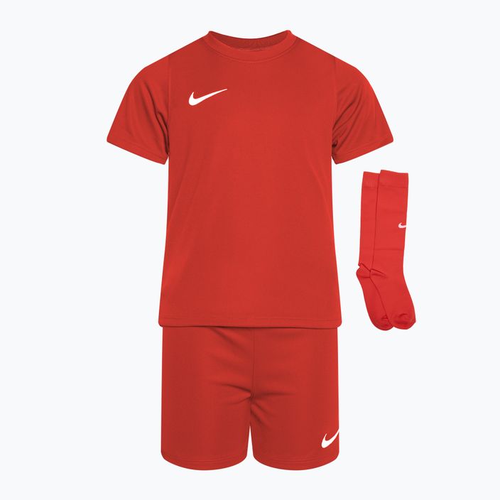 Komplet piłkarski dziecięcy Nike Dri-FIT Park Little Kids university red/university red/white