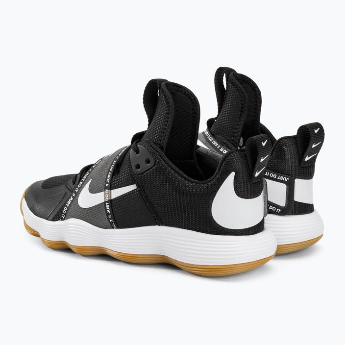Buty do siatkówki Nike React Hyperset black/white/gum light brown 4
