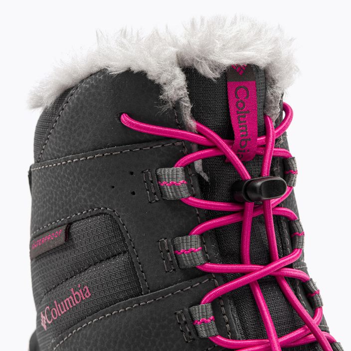 Śniegowce dziecięce Columbia Rope Tow III WP Girl dark grey/haute pink 8