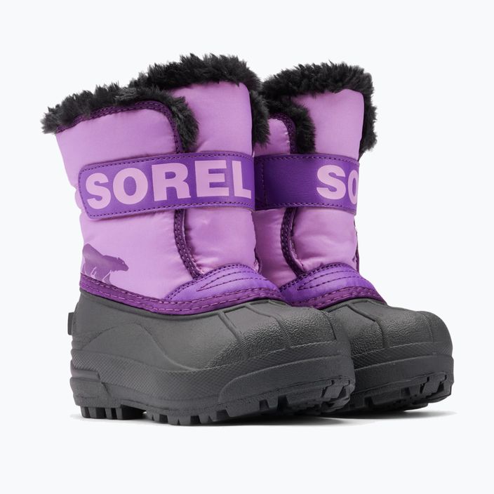 Śniegowce dziecięce Sorel Snow Commander gumdrop/purple violet 9