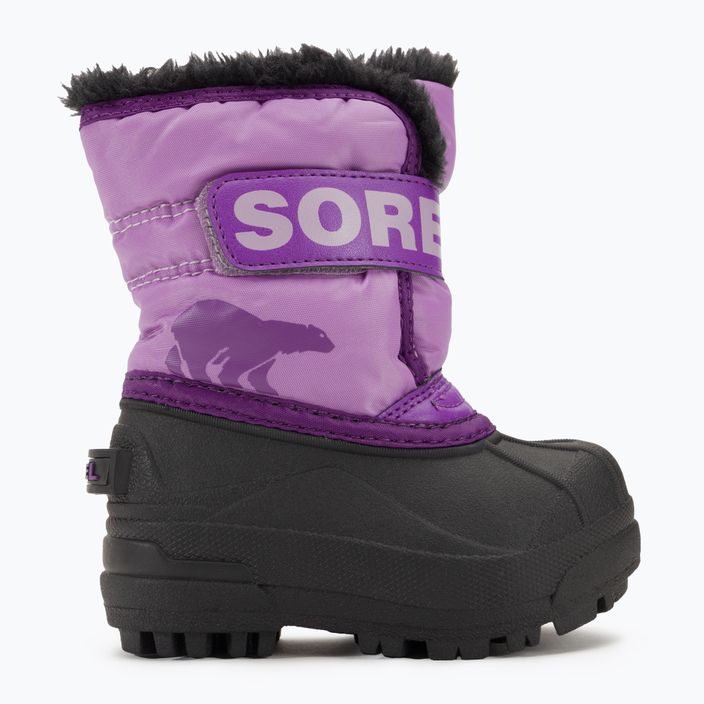 Śniegowce dziecięce Sorel Snow Commander gumdrop/purple violet 2