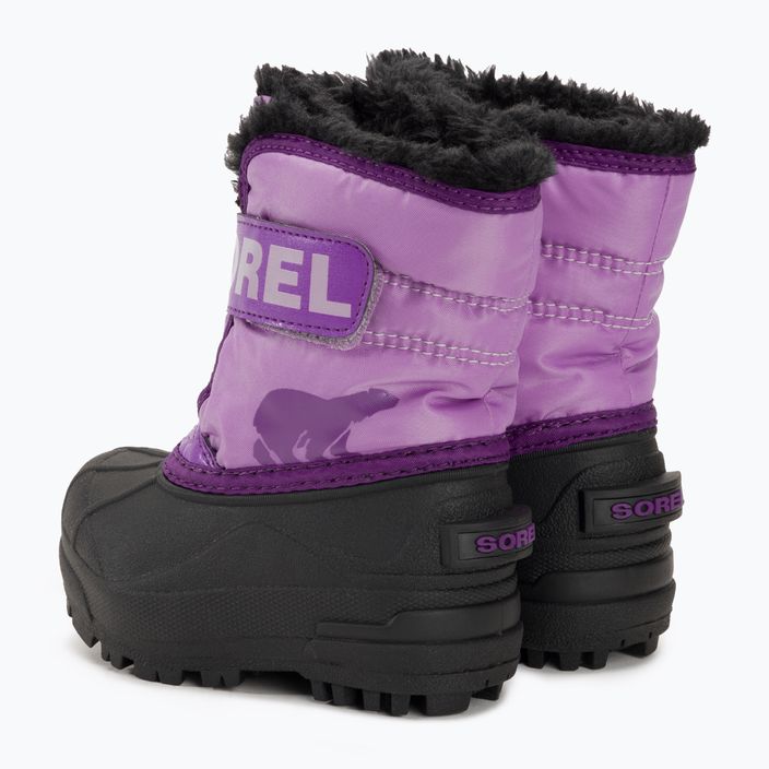 Śniegowce dziecięce Sorel Snow Commander gumdrop/purple violet 3