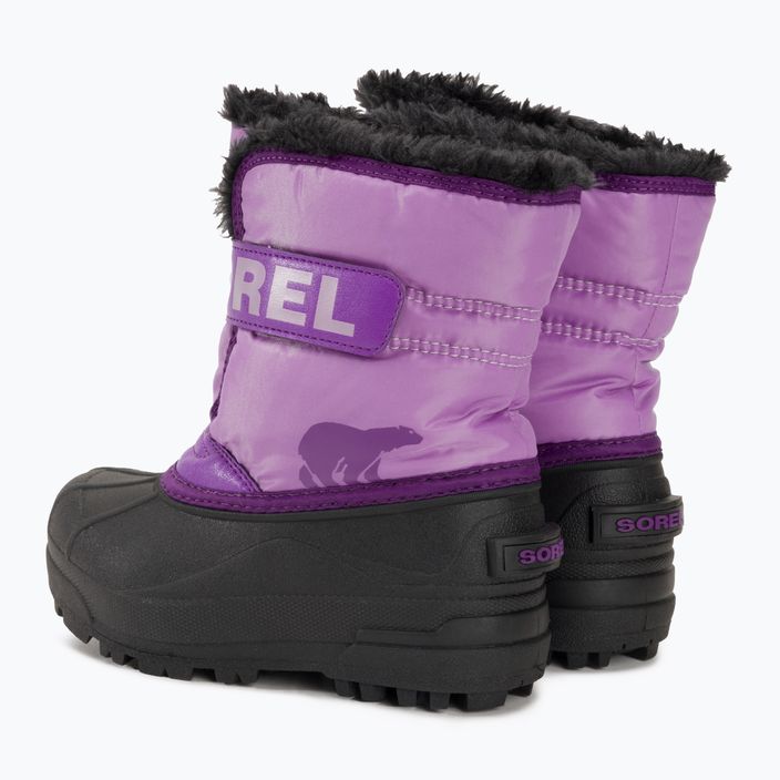Śniegowce juniorskie Sorel Snow Commander gumdrop/purple violet 3