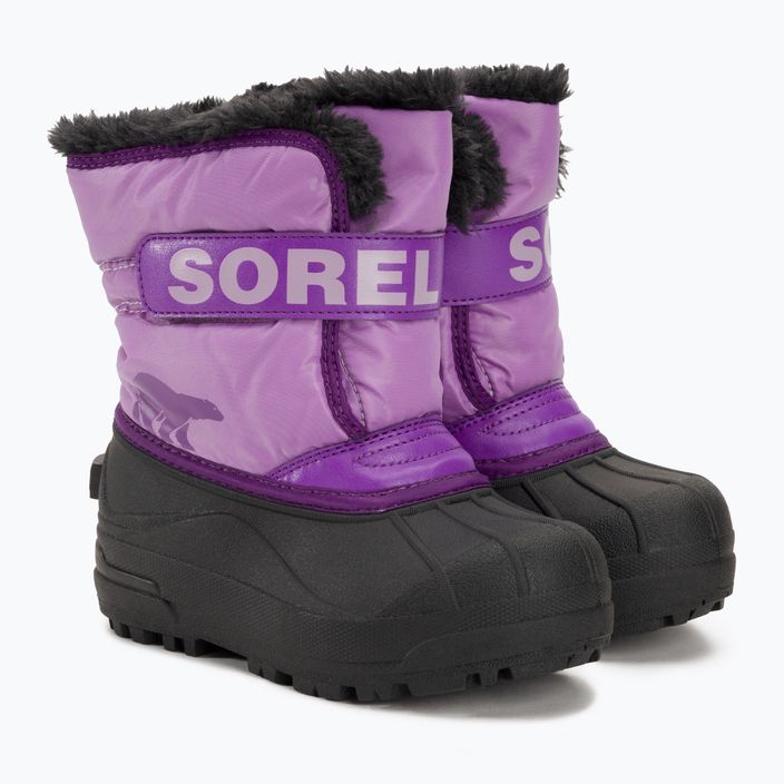 Śniegowce juniorskie Sorel Snow Commander gumdrop/purple violet 4