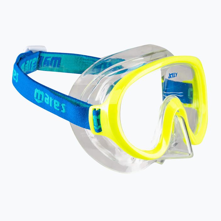 Maska do snorkelingu dziecięca Mares Jelly lime/blue/clear 2