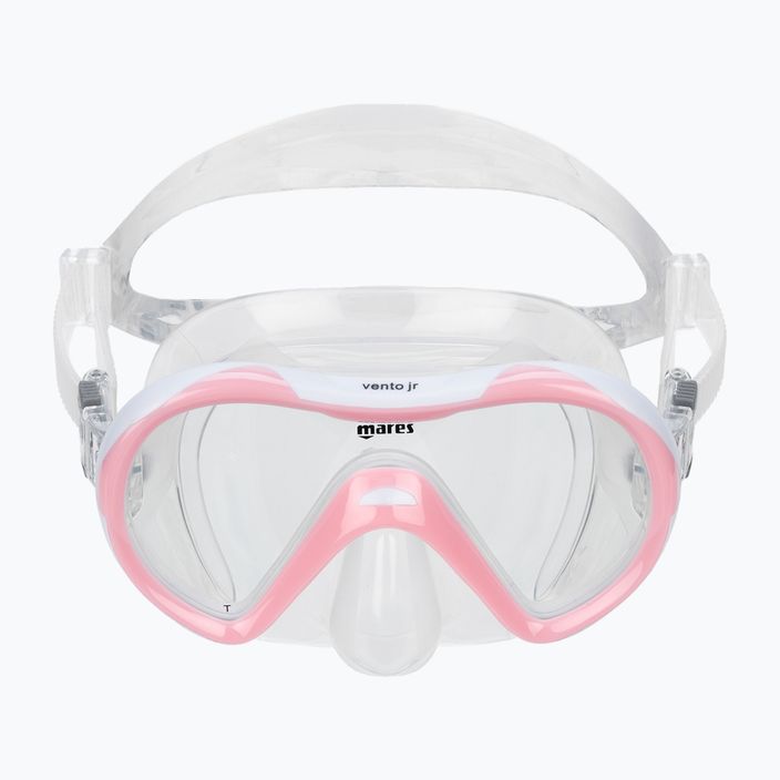 Maska do snorkelingu dziecięca Mares Vento SC clear/pink 2