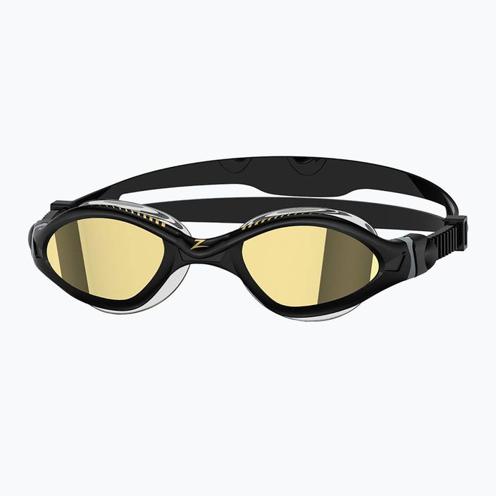 Okulary do pływania Zoggs Tiger LSR+ Titanium black/grey/mirror gold 6