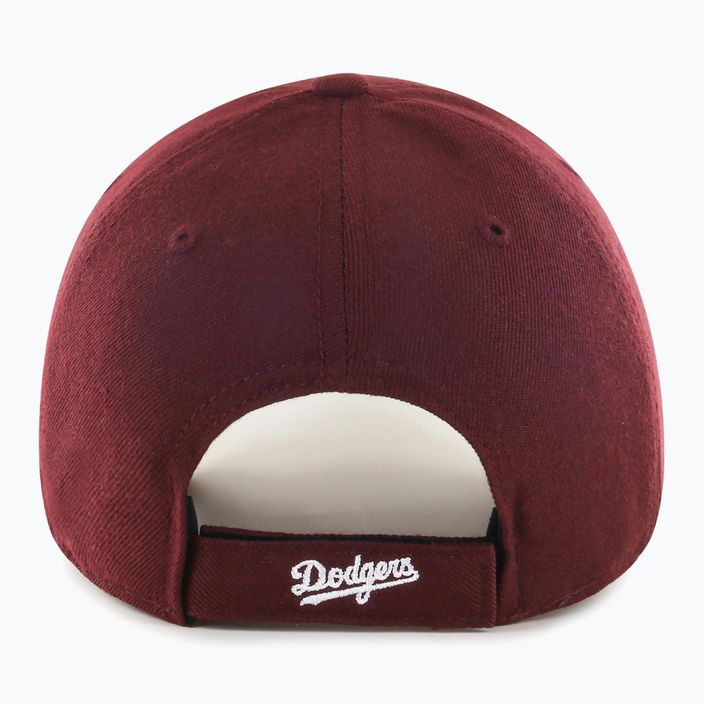 Czapka z daszkiem 47 Brand MLB Los Angeles Dodgers MVP dark maroon 6