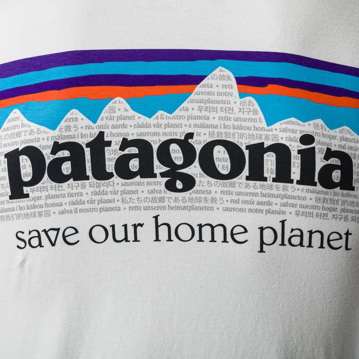 Koszulka trekkingowa męska Patagonia P-6 Mission Organic white 7
