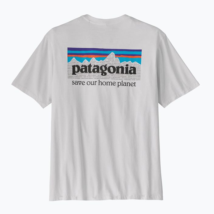 Koszulka trekkingowa męska Patagonia P-6 Mission Organic white 10