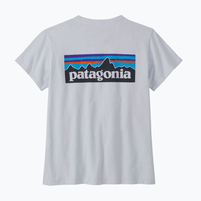 Koszulka trekkingowa damska Patagonia P-6 Logo Responsibili-Tee white 4