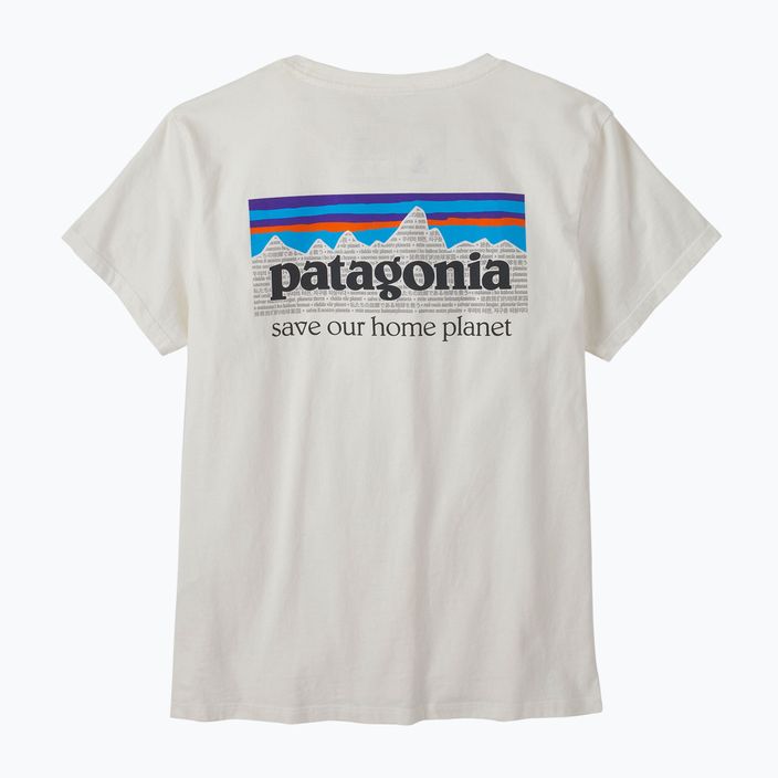Koszulka trekkingowa damska Patagonia P-6 Mission Organic birch white 9