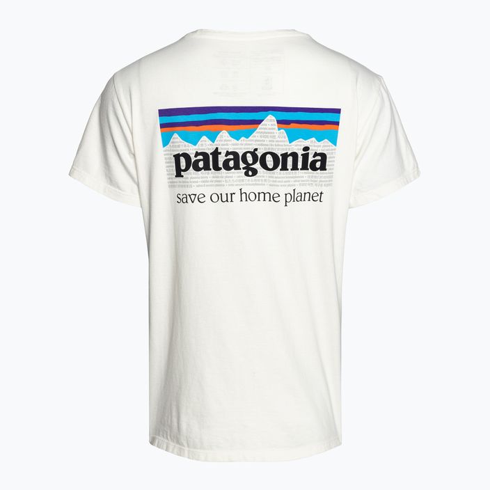 Koszulka trekkingowa damska Patagonia P-6 Mission Organic birch white 4