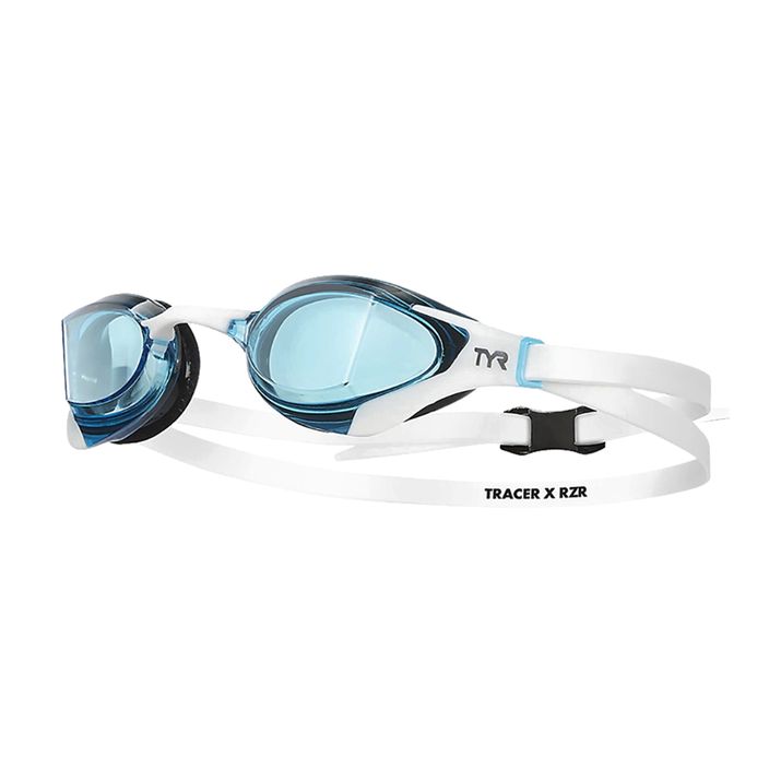 Okulary do pływania TYR Tracer-X RZR Racing blue/ white/ white 2