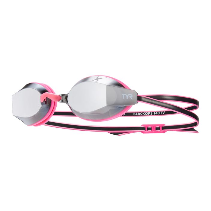 Okulary do pływania dziecięce TYR Blackops 140 Ev Racing Mirrored silver/ pink/ black 2