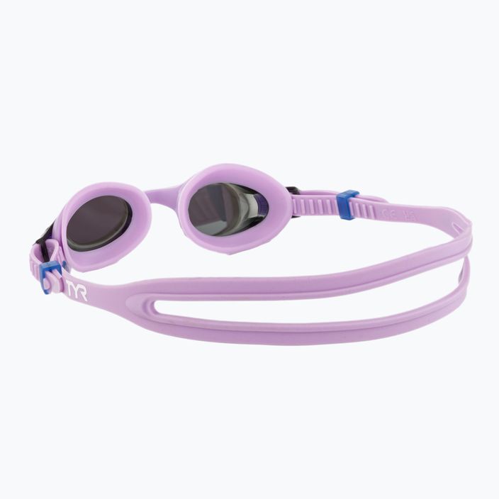 Okulary do pływania dziecięce TYR Swimple Metallized silver/purple 4