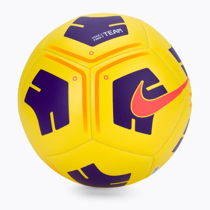 Piłka do piłki nożnej Nike Park Team yellow/violet rozmiar 5 2