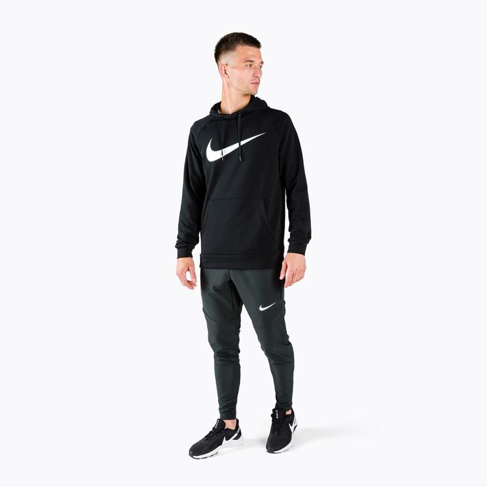 Bluza męska Nike Dri-Fit Hoodie black/white 2