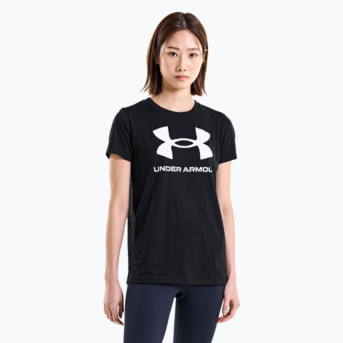 Koszulka damska Under Armour Rival Logo black/white