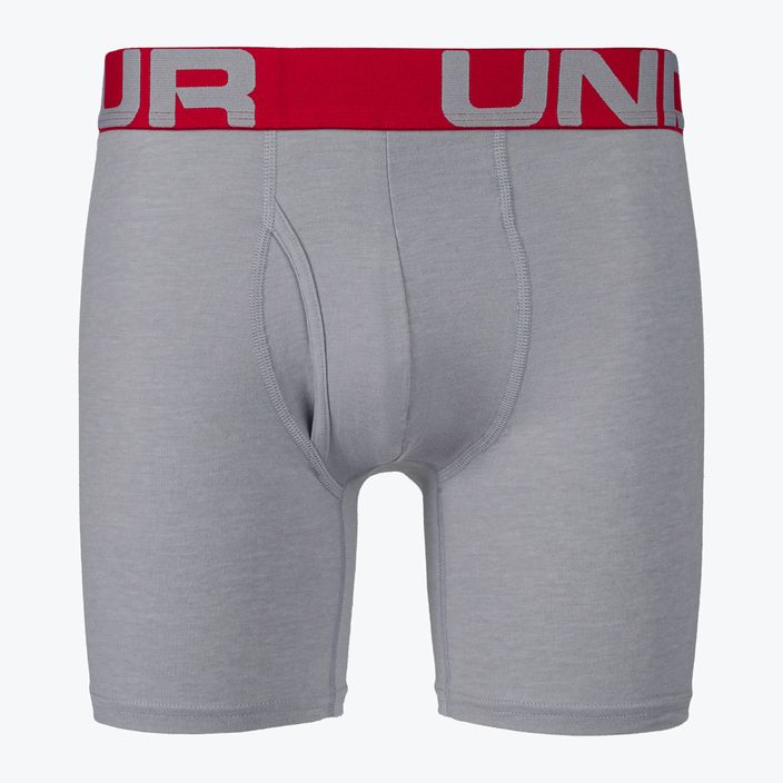 Bokserki męskie Under Armour Charged Cotton 6 in 3 Pack UAR-1363617011 4