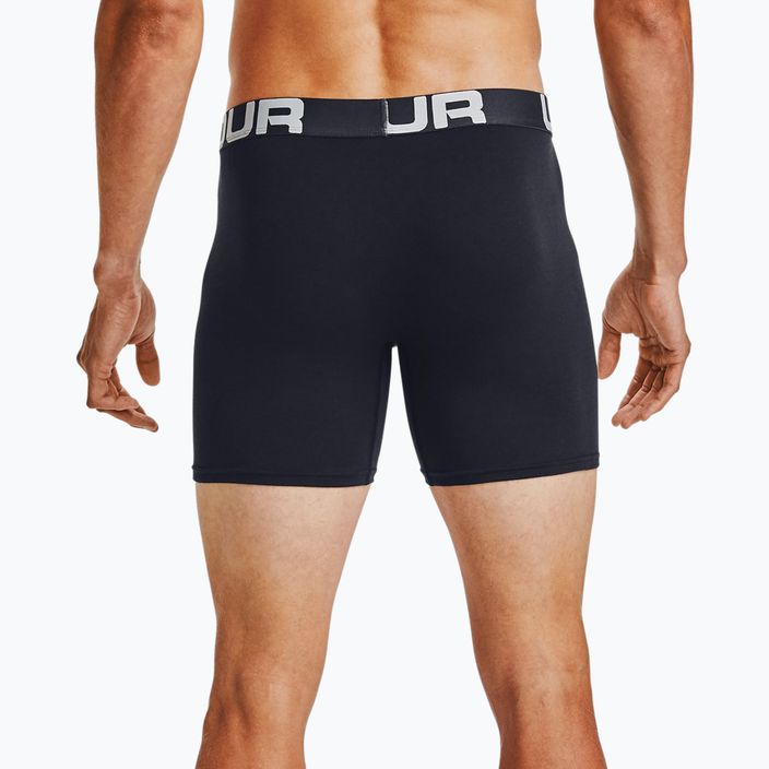 Bokserki męskie Under Armour Charged Cotton 6 in 3 Pack czarne UAR-1363617001 7