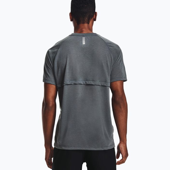 Koszulka do biegania męska Under Armour Streaker pitch gray/pitch gray/reflective 4