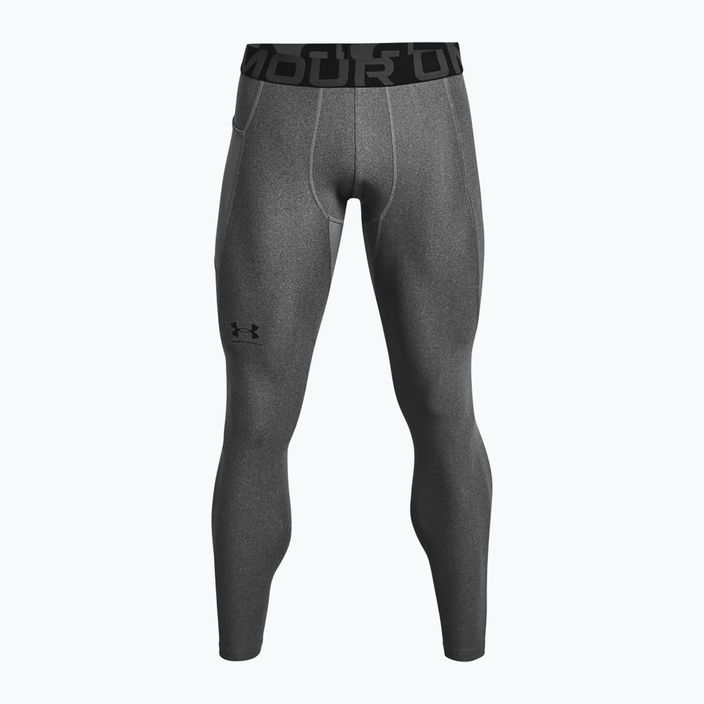 Legginsy treningowe męskie Under Armour HeatGear carbon heather/black 5