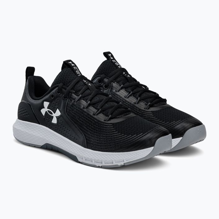 Buty treningowe męskie Under Armour Charged Commit Tr 3 black/white/white 4