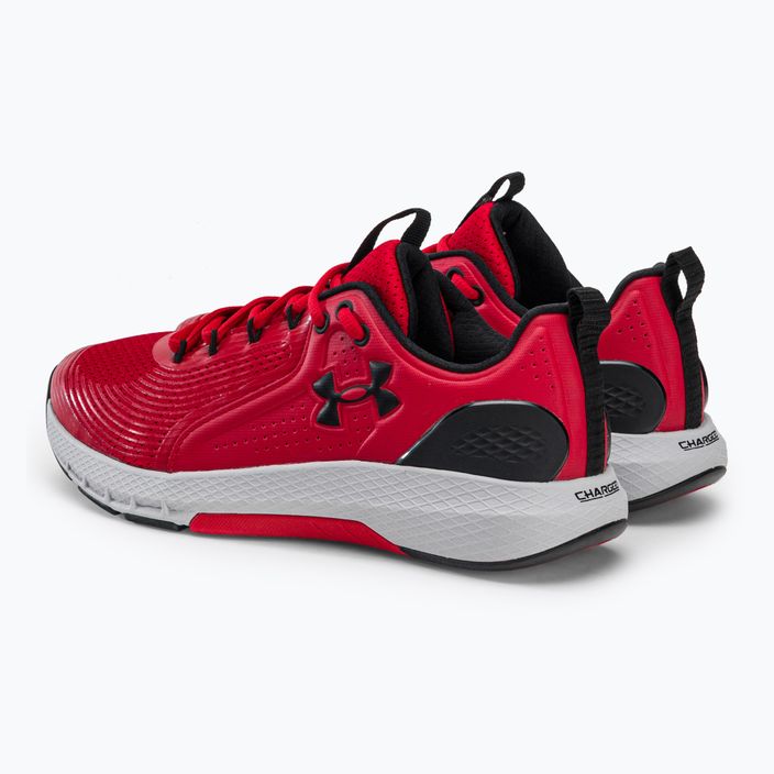 Buty treningowe męskie Under Armour harged Commit Tr 3 red/halo gray/black 3