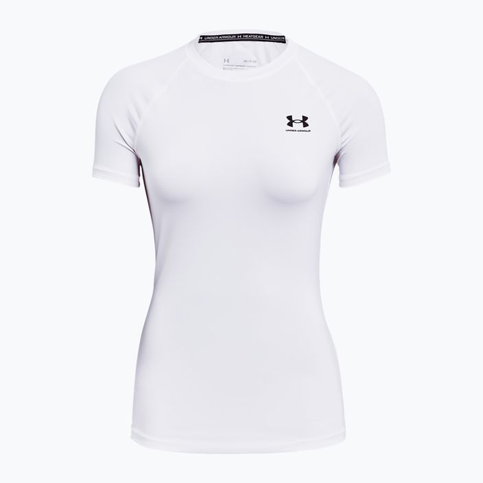 Koszulka treningowa damska Under Armour HeatGear Compression white/black 5