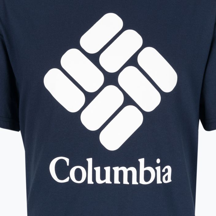 Koszulka trekkingowa męska Columbia CSC Basic Logo collegiate navy/csc stacked logo 8