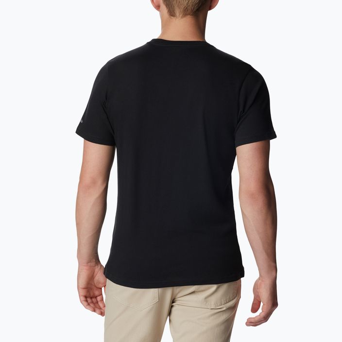 Koszulka trekkingowa męska Columbia CSC Seasonal Logo black/c sportswear 2 4
