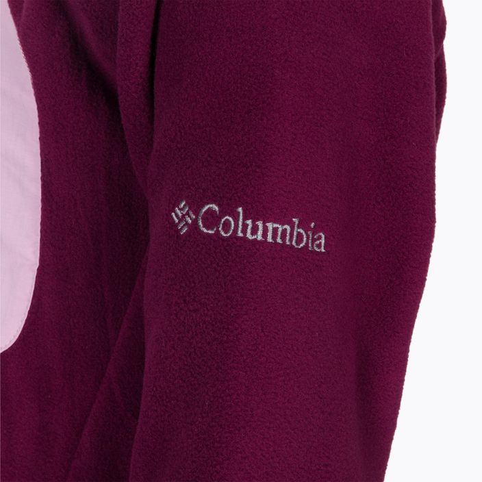 Bluza polarowa dziecięca Columbia Fast Trek III Full Zip marionberry/aura 5