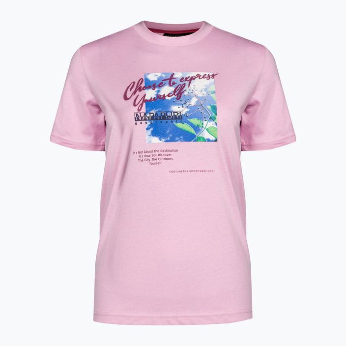 Koszulka damska Napapijri S-Yukon pink pastel 6
