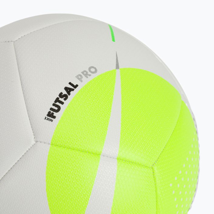Piłka do piłki nożnej Nike Futsal Pro Team white/volt/silver rozmiar 4 3