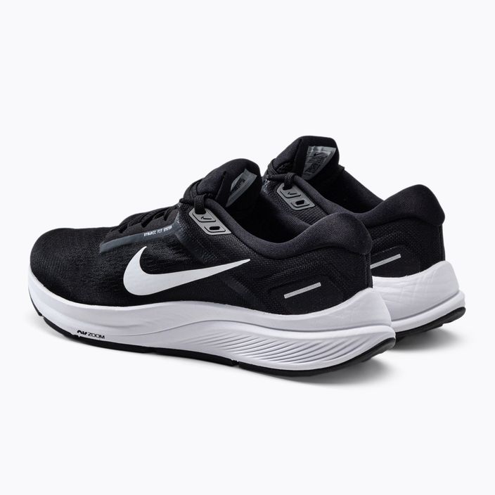 Buty do biegania męskie Nike Air Zoom Structure 24 black/white 3