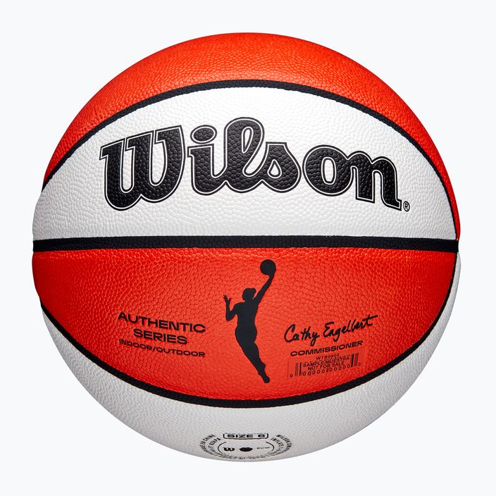 Piłka do koszykówki Wilson WNBA Authentic Indoor Outdoor orange/white rozmiar 6