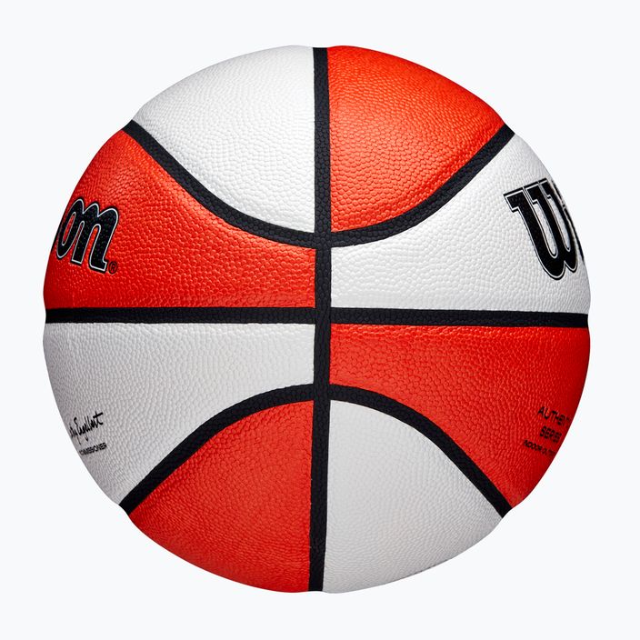 Piłka do koszykówki Wilson WNBA Authentic Indoor Outdoor orange/white rozmiar 6 5