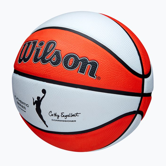 Piłka do koszykówki Wilson WNBA Authentic Series Outdoor orange/white rozmiar 6 3