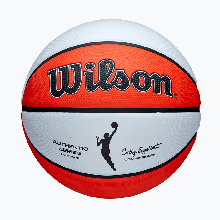 Piłka do koszykówki dziecięca Wilson WNBA Authentic Series Outdoor orange/white rozmiar 5
