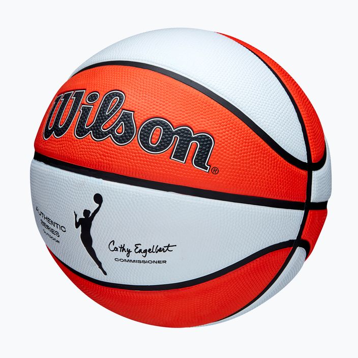 Piłka do koszykówki dziecięca Wilson WNBA Authentic Series Outdoor orange/white rozmiar 5 3