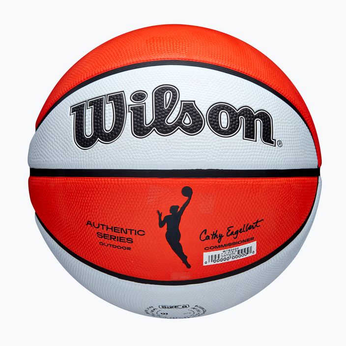 Piłka do koszykówki dziecięca Wilson WNBA Authentic Series Outdoor orange/white rozmiar 5 5
