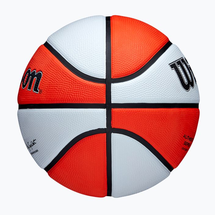 Piłka do koszykówki dziecięca Wilson WNBA Authentic Series Outdoor orange/white rozmiar 5 6