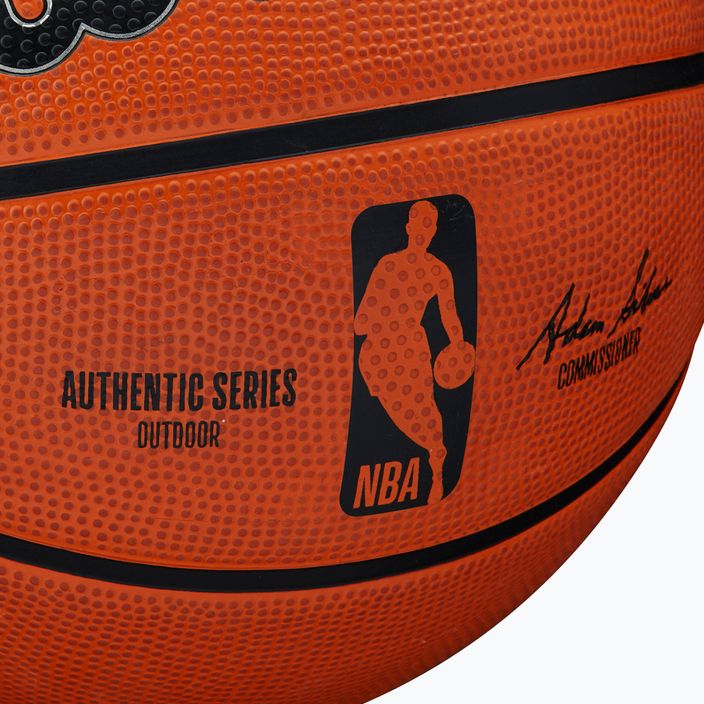 Piłka do koszykówki dziecięca Wilson NBA Authentic Series Outdoor brown rozmiar 5 8