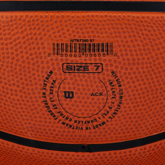 Piłka do koszykówki dziecięca Wilson NBA Authentic Series Outdoor brown rozmiar 5 9