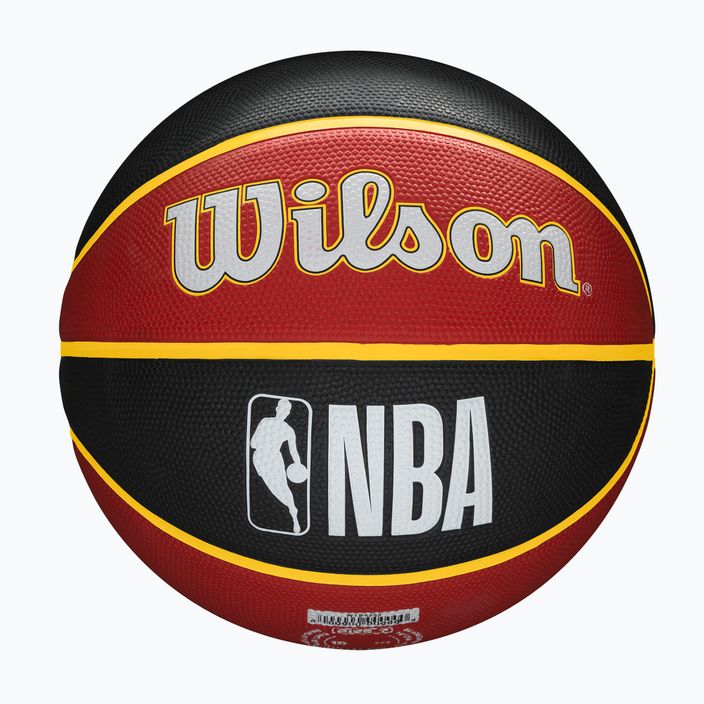 Piłka do koszykówki Wilson NBA Team Tribute Atlanta Hawks black/red rozmiar 7 2