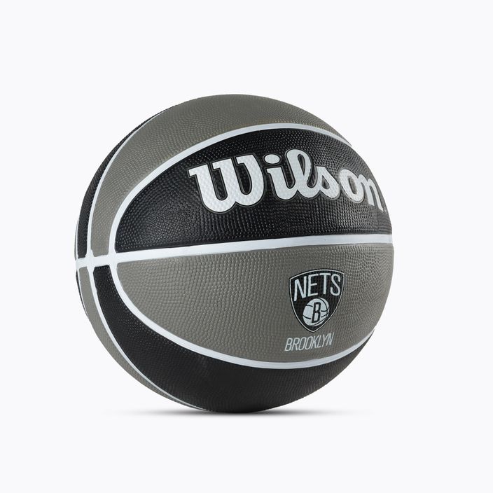 Piłka do koszykówki Wilson NBA Team Tribute Brooklyn Nets black rozmiar 7 2