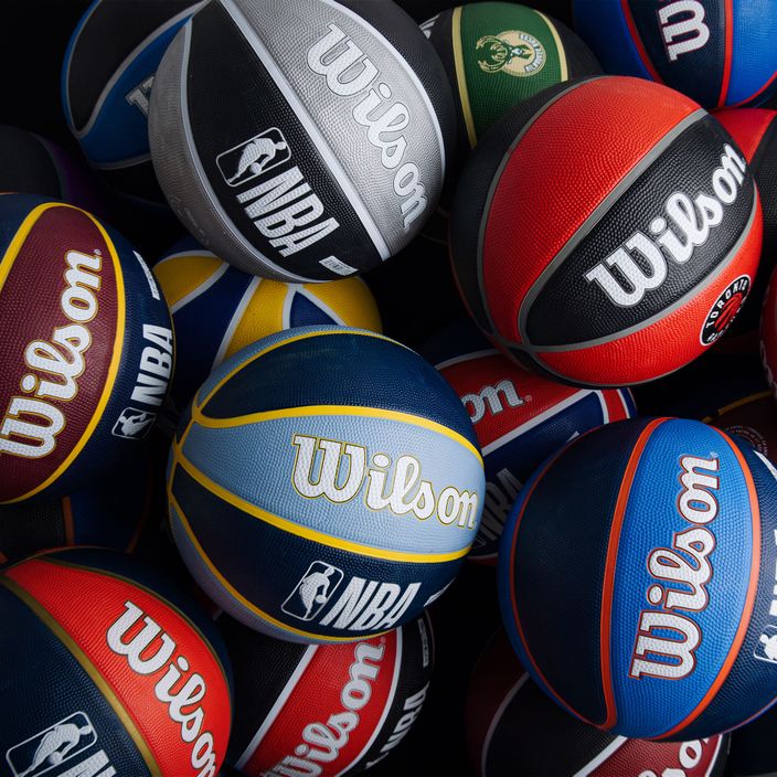 Piłka do koszykówki Wilson NBA Team Tribute Charlotte Hornets aqua rozmiar 7 5